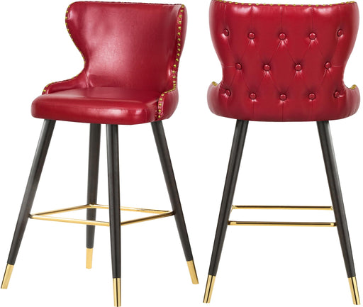 Hendrix Red Faux Leather Counter/Bar Stool - Furniture Stars (Chicago, IL)