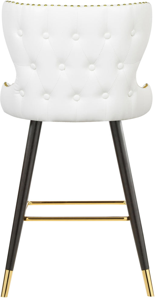 Hendrix White Faux Leather Counter/Bar Stool - Furniture Stars (Chicago, IL)