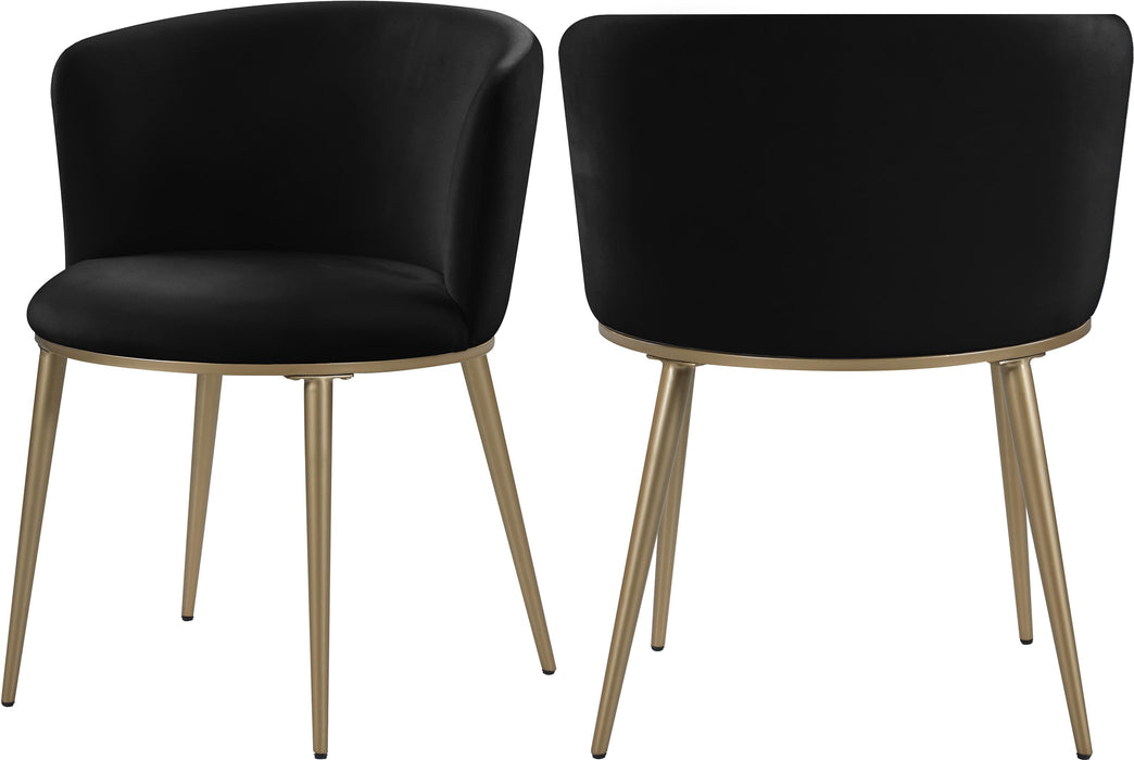 Skylar Black Velvet Dining Chair - Furniture Stars (Chicago, IL)