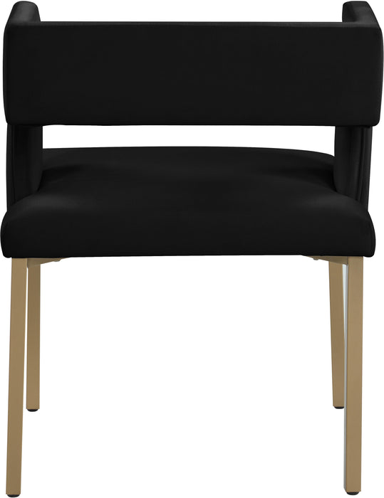 Caleb Black Velvet Dining Chair - Furniture Stars (Chicago, IL)