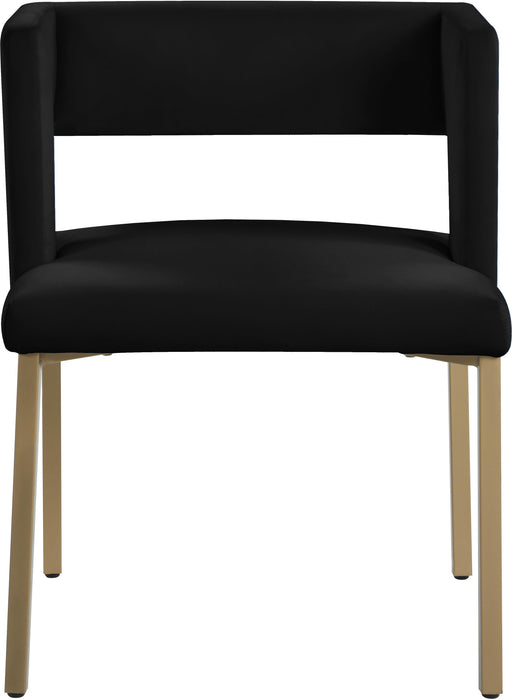 Caleb Black Velvet Dining Chair - Furniture Stars (Chicago, IL)