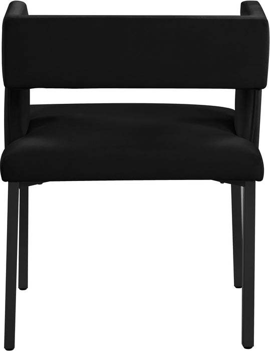 Caleb Black Velvet Dining Chair - Furniture Stars (Chicago, IL)