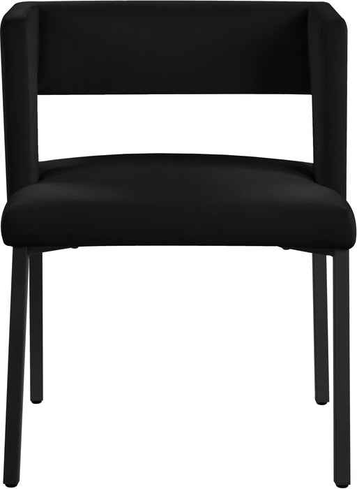 Caleb Black Velvet Dining Chair - Furniture Stars (Chicago, IL)