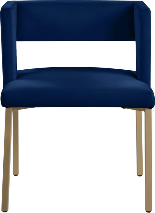 Caleb Navy Velvet Dining Chair - Furniture Stars (Chicago, IL)