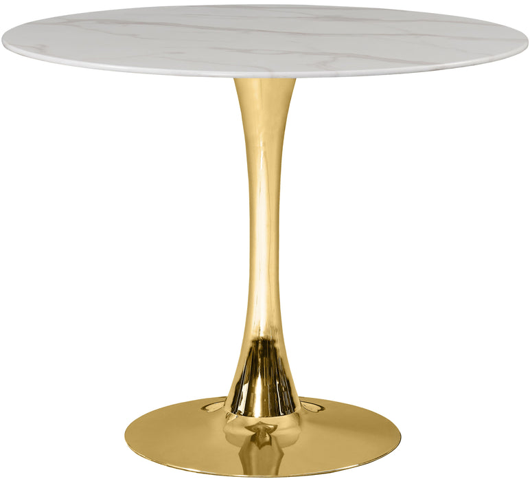 Tulip Gold Dining Table (3 Boxes) - Furniture Stars (Chicago, IL)