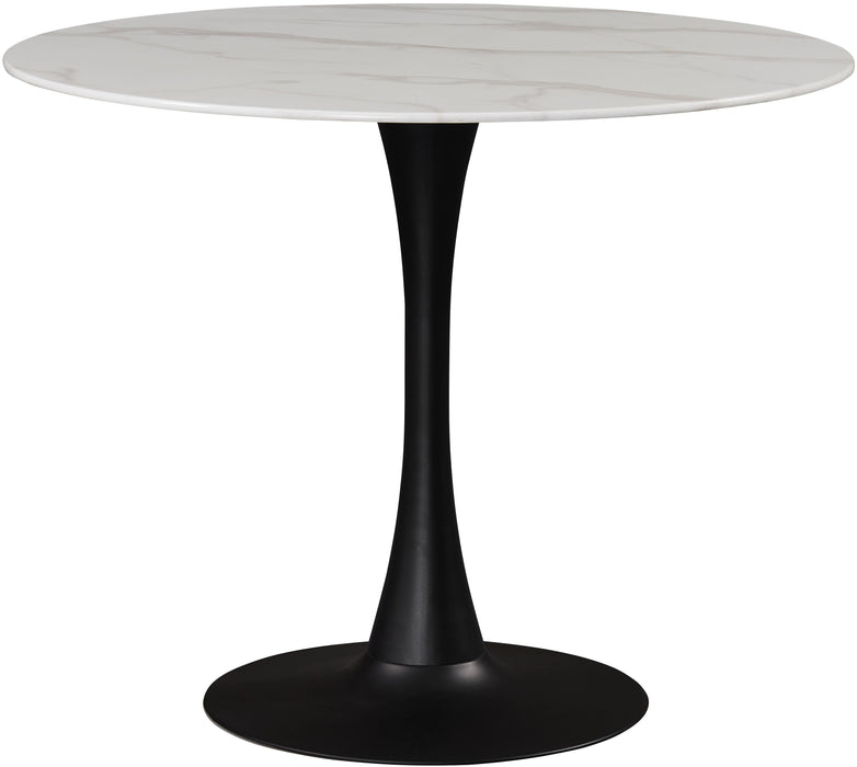 Tulip Matte Black Dining Table (3 Boxes) - Furniture Stars (Chicago, IL)