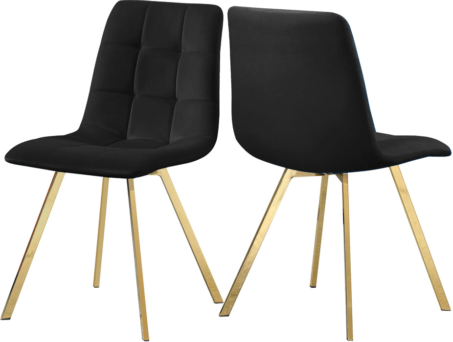 Annie Black Velvet Dining Chair - Furniture Stars (Chicago, IL)
