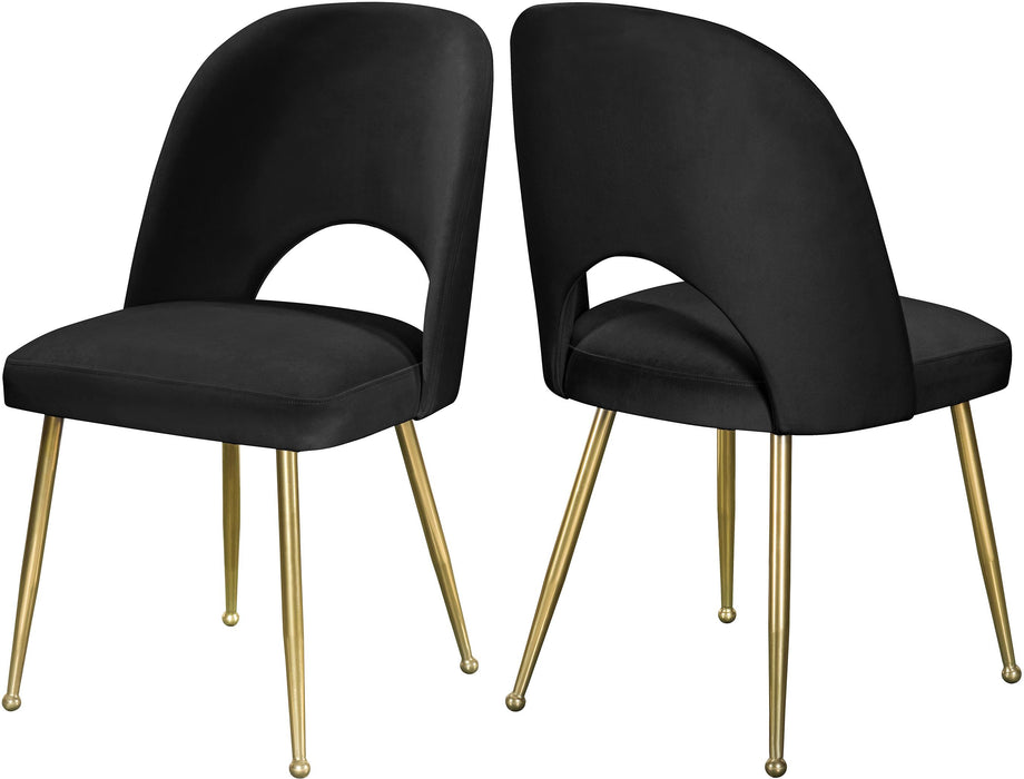 Logan Black Velvet Dining Chair - Furniture Stars (Chicago, IL)