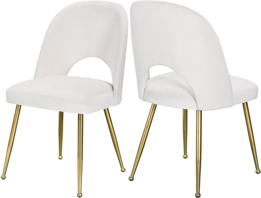 Logan Cream Velvet Dining Chair - Furniture Stars (Chicago, IL)