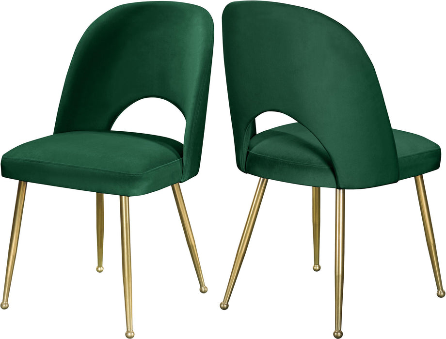 Logan Green Velvet Dining Chair - Furniture Stars (Chicago, IL)