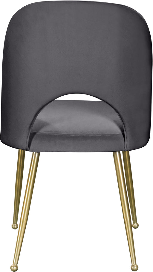 Logan Grey Velvet Dining Chair - Furniture Stars (Chicago, IL)