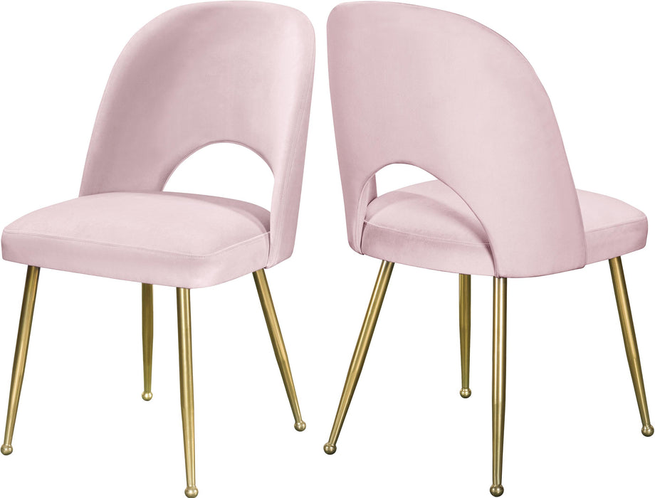 Logan Pink Velvet Dining Chair - Furniture Stars (Chicago, IL)