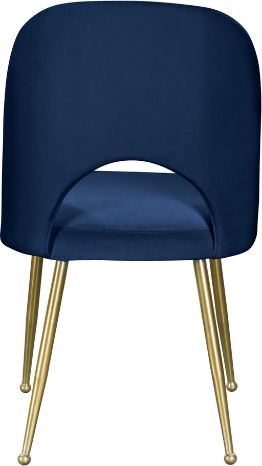 Logan Navy Velvet Dining Chair - Furniture Stars (Chicago, IL)