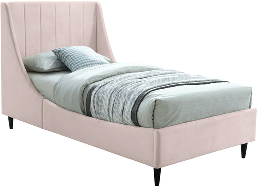 Eva Pink Velvet Twin Bed - Furniture Stars (Chicago, IL)