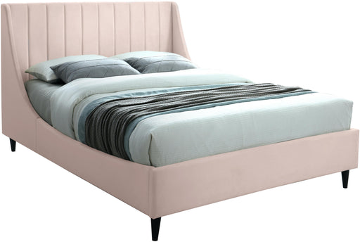Eva Pink Velvet Queen Bed - Furniture Stars (Chicago, IL)