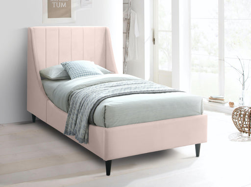 Eva Pink Velvet Twin Bed - Furniture Stars (Chicago, IL)