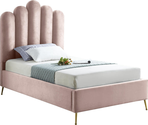 Lily Pink Velvet Twin Bed - Furniture Stars (Chicago, IL)
