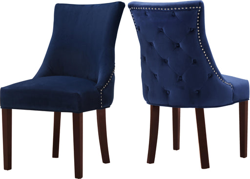 Hannah Navy Velvet Dining Chair - Furniture Stars (Chicago, IL)