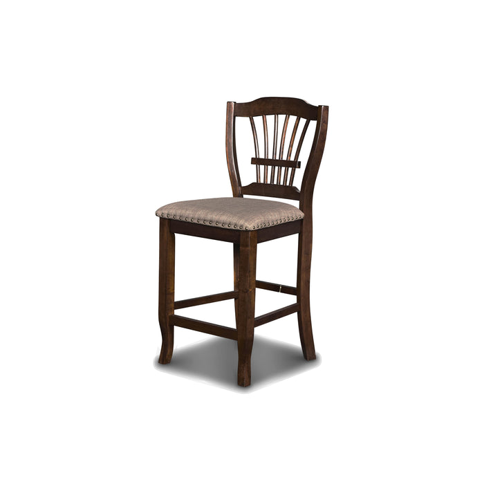 BIXBY COUNTER CHAIR (2 PER CARTON)-ESPRESSO - Furniture Stars (Chicago, IL)
