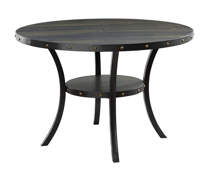 CRISPIN 48" ROUND DINING TABLE-SMOKE - Furniture Stars (Chicago, IL)
