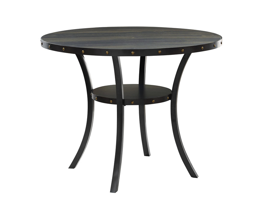 CRISPIN 48" ROUND COUNTER TABLE-SMOKE - Furniture Stars (Chicago, IL)