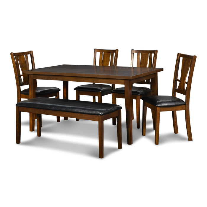 DIXON STD DINING 6 PC SET-DK ESPRESSO - Furniture Stars (Chicago, IL)