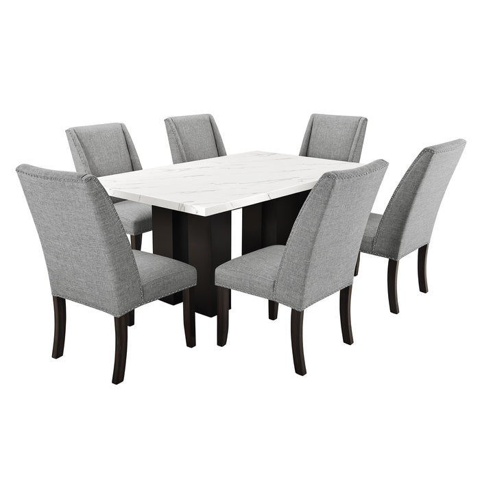 FAUST DINING CHAIR (2 PER CARTON)-GRAY - Furniture Stars (Chicago, IL)