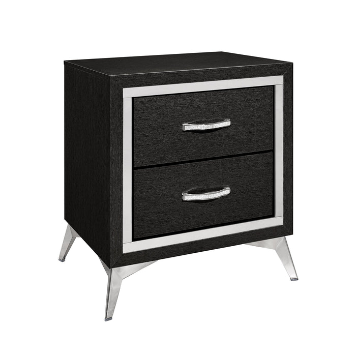 HUXLEY NIGHTSTAND-BLACK - Furniture Stars (Chicago, IL)
