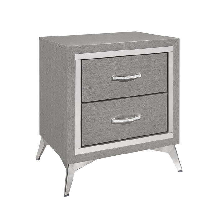 HUXLEY NIGHTSTAND-GRAY - Furniture Stars (Chicago, IL)