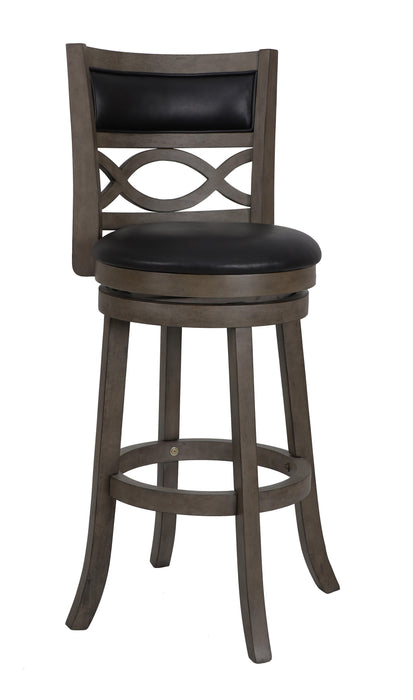 MANCHESTER 29" BAR STOOL-ANT GRAY W/PU SEAT - Furniture Stars (Chicago, IL)