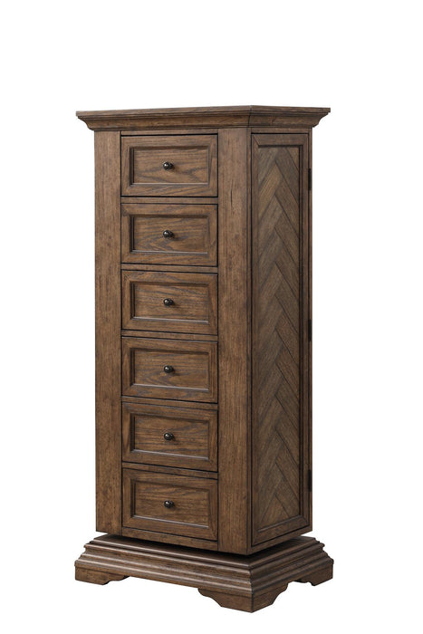 MAR VISTA SWIVEL LINGERIE CHEST W/MIRROR-WALNUT - Furniture Stars (Chicago, IL)
