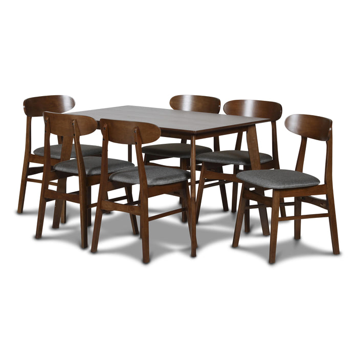 MOROCCO DINING CHAIR W/DARK GRAY SEAT CUSHION - Furniture Stars (Chicago, IL)