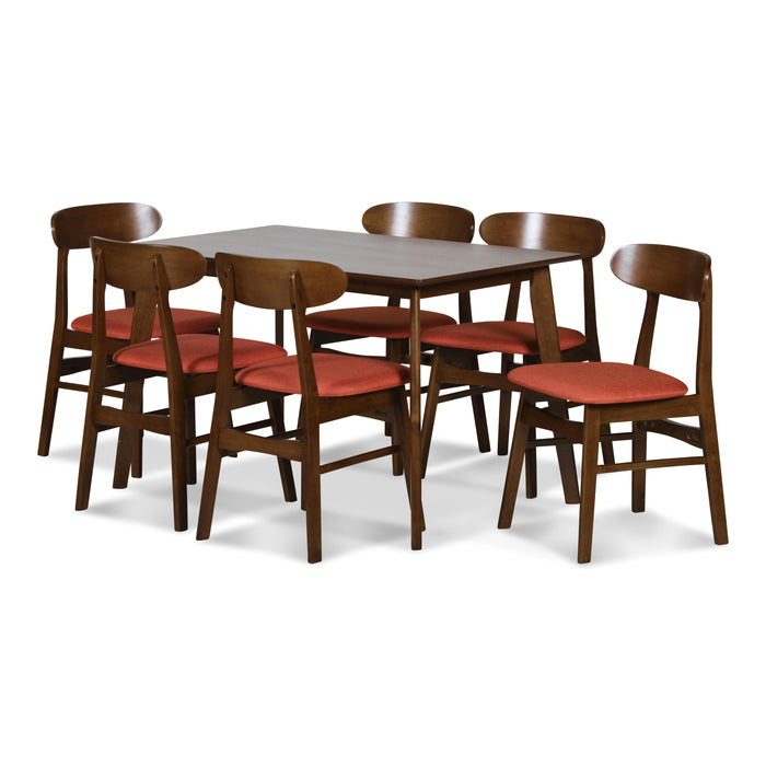 MOROCCO DINING CHAIR W/ORANGE SEAT CUSHION - Furniture Stars (Chicago, IL)