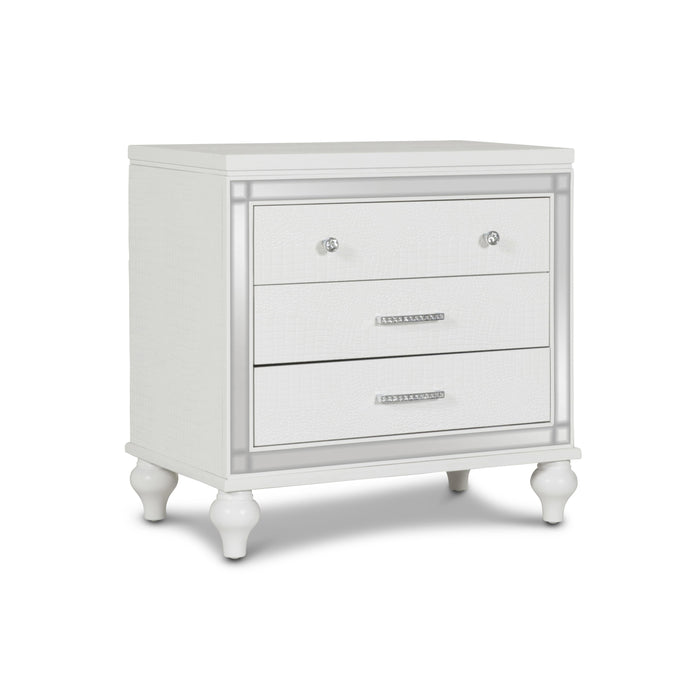 VALENTINO NIGHTSTAND-WHITE - Furniture Stars (Chicago, IL)