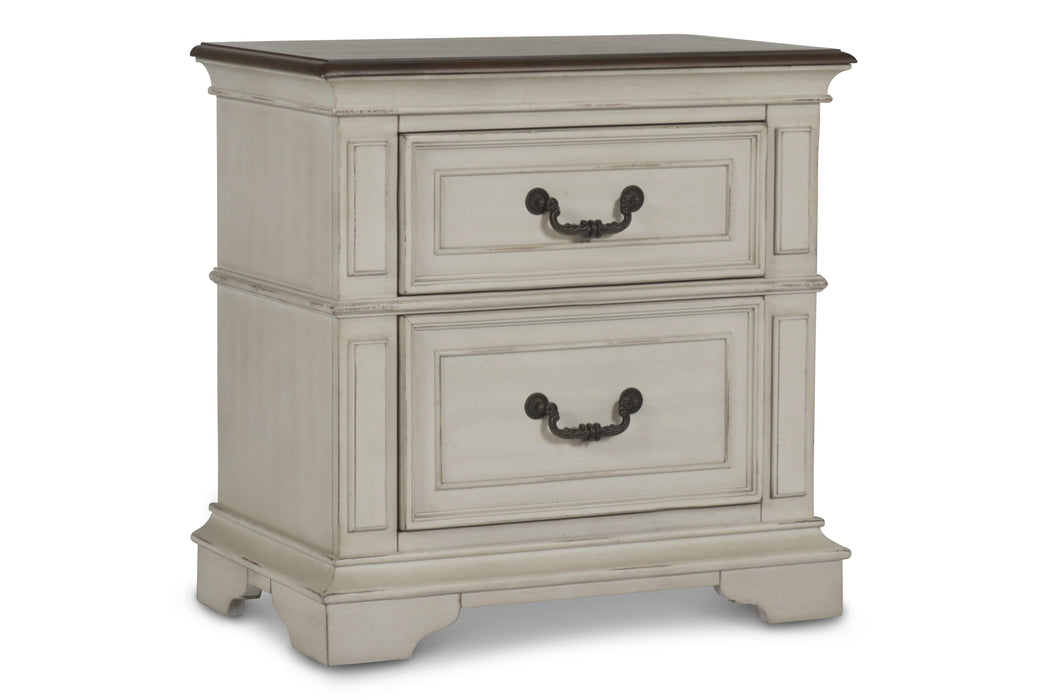 ANASTASIA NIGHTSTAND - ANT. WHITE - Furniture Stars (Chicago, IL)