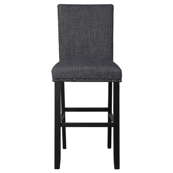 CRISPIN GRANITE GRAY BAR CHAIR- (2/Ctn) - Furniture Stars (Chicago, IL)