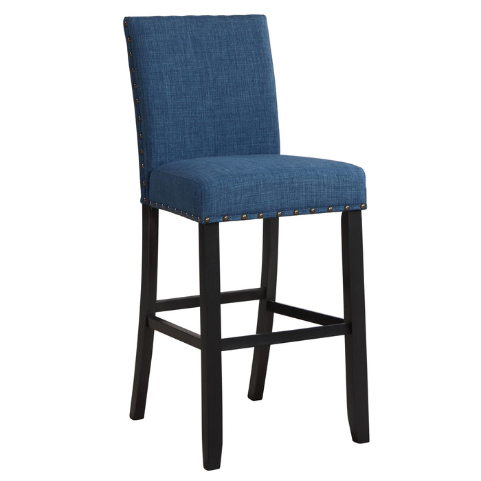 CRISPIN MARINE BLUE BAR CHAIR- (2 /Ctn) - Furniture Stars (Chicago, IL)