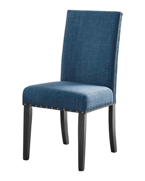 CRISPIN MARINE BLUE DINING CHAIR- (2/Ctn) - Furniture Stars (Chicago, IL)