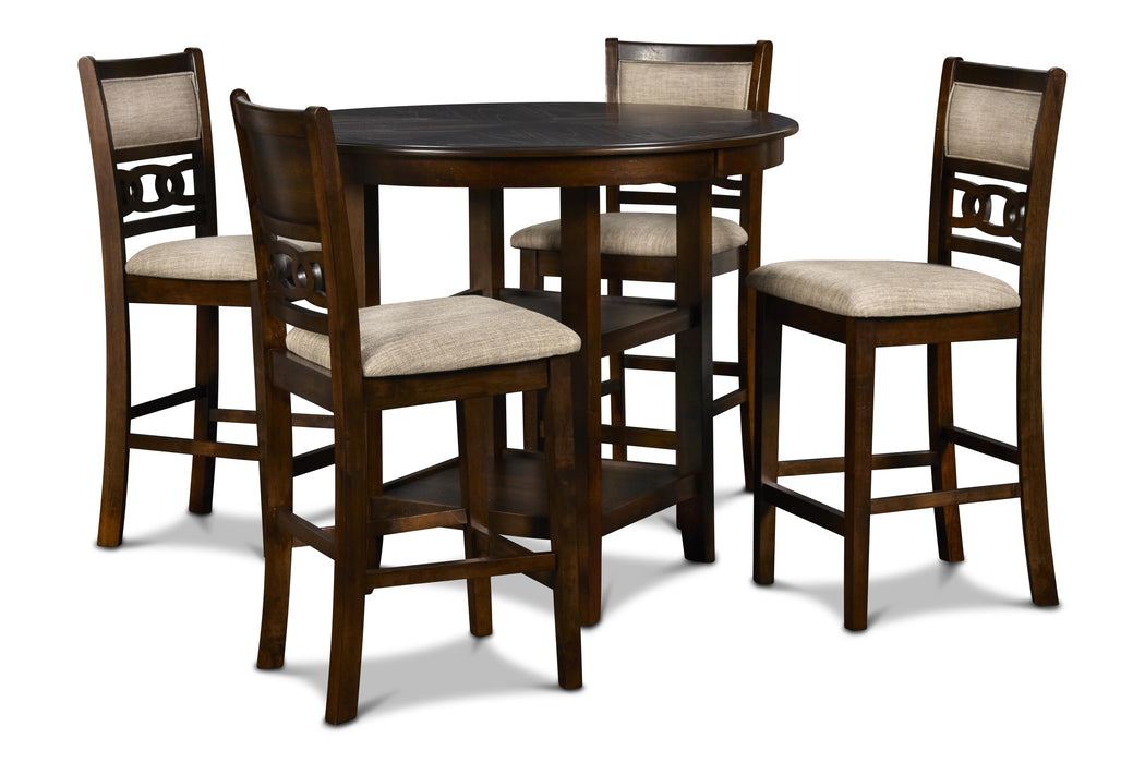 GIA ROUND COUNTER DINING 5 PC SET - CHERRY