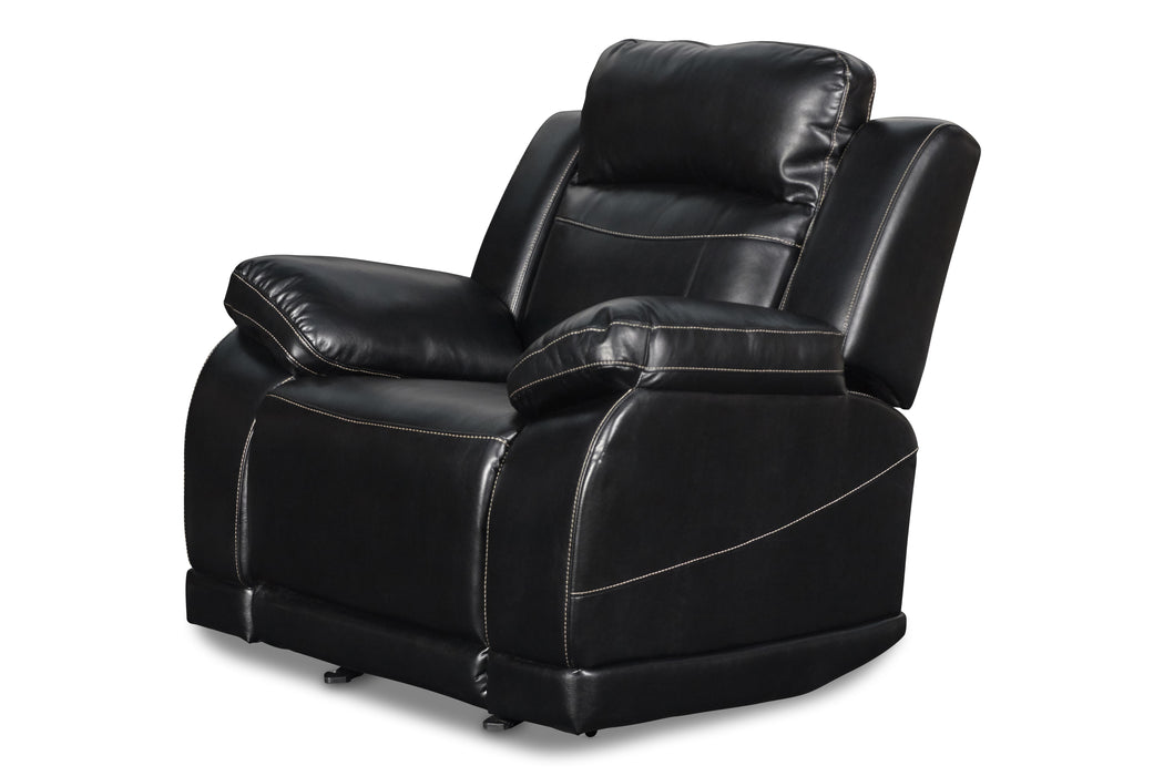 VEGA GLIDER RECLINER W/PWR FR- PREMIER BLACK - Furniture Stars (Chicago, IL)