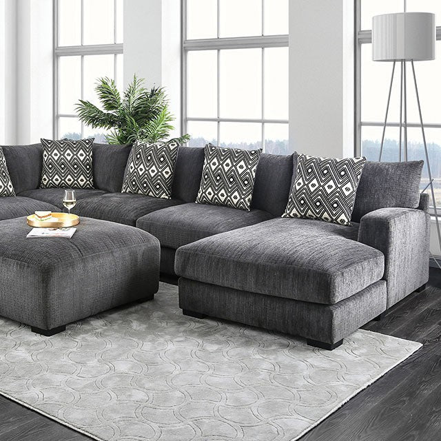 Kaylee U-Sectional w/ Right Chaise - Furniture Stars (Chicago, IL)