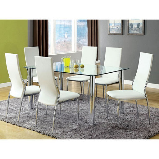 Kalawao White Side Chair (2/CTN) - Furniture Stars (Chicago, IL)