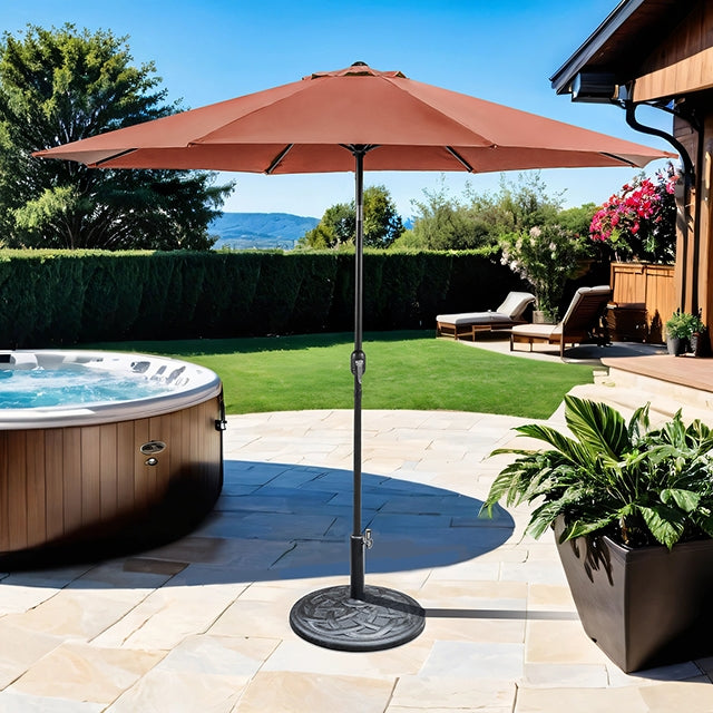 Mora 11' Outdoor Umbrella + 21" Round Base - Furniture Stars (Chicago, IL)
