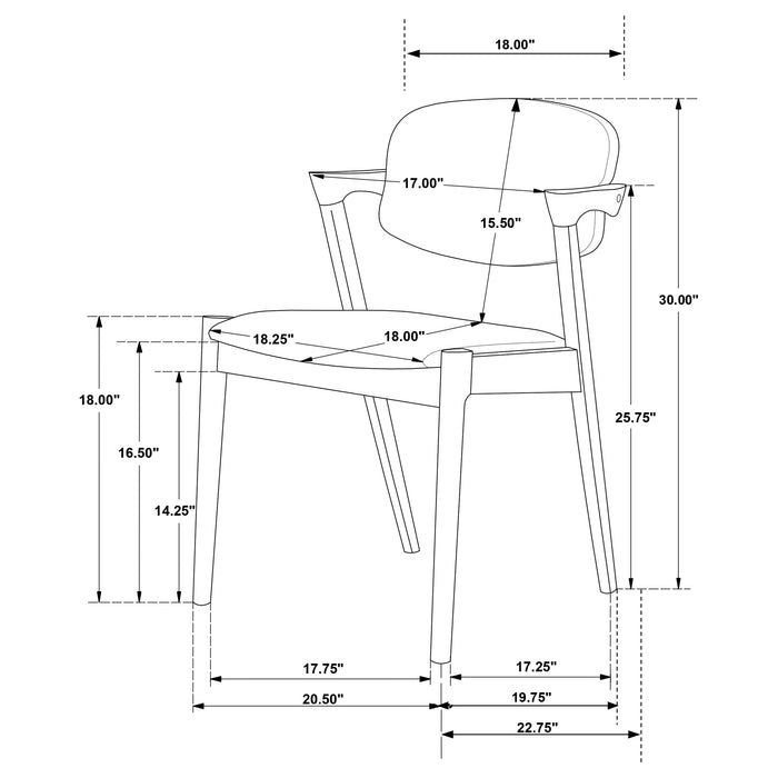 Malone Dining Arm Chair - Furniture Stars (Chicago, IL)