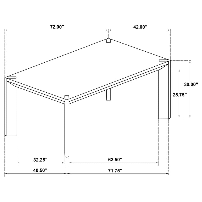 Bruner Dining Table - Furniture Stars (Chicago, IL)