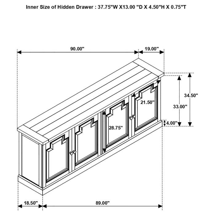 Florence Sideboard - Furniture Stars (Chicago, IL)