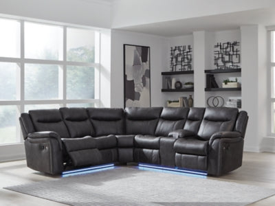 Sultan Meadow Reclining Sectional - Furniture Stars (Chicago, IL)
