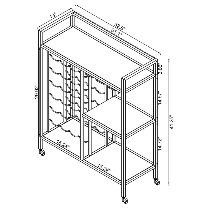 Derion Bar Cart - Furniture Stars (Chicago, IL)