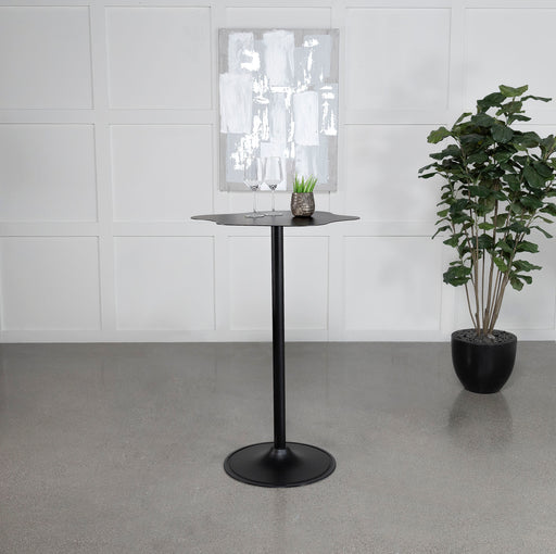 Keanu Pedestal Cloud-Shaped Top Bar Table Black - Furniture Stars (Chicago, IL)