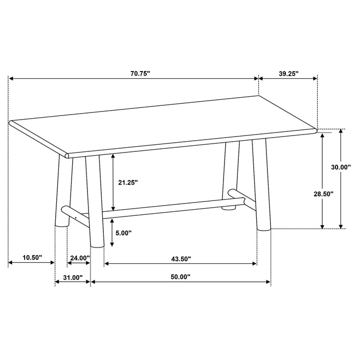Duncan Dining Table - Furniture Stars (Chicago, IL)